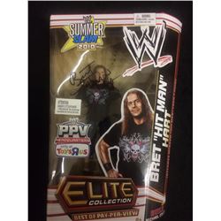 BRETT THE HITMAN HART ACTION FIGURE SIGNED IN BOX