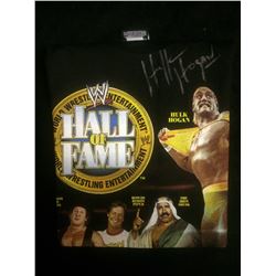 WWE HALL OF FAME NEW SHIRT SIGNED BY HULK HOGAN