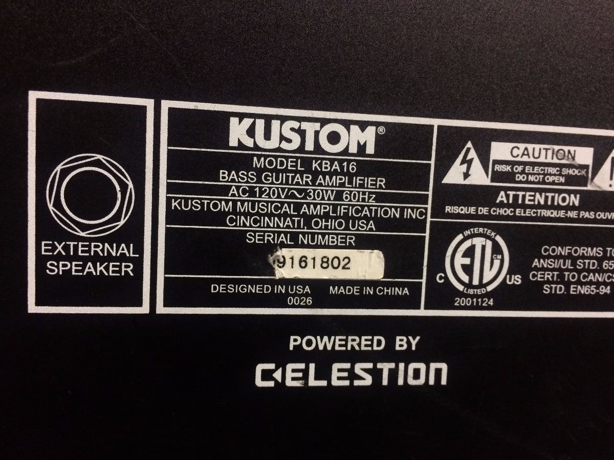 kustom powered by celestion