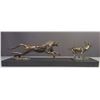 Image 1 : Cheetah and Bush buck - "The Chase" - Bronze patina