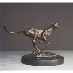 Running Cheetah - Bronze patina