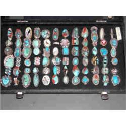 Box of Turquoise Rings