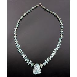 Early Navajo No 8 Spider Matrix Turquoise Necklace