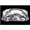 Image 2 : Navajo Bear Claw & Turquoise Sterling Bracelet GE