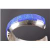 Image 3 : Navajo Blue Lightning Ridge Opal Sterling Bracelet