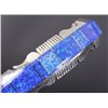 Image 5 : Navajo Blue Lightning Ridge Opal Sterling Bracelet