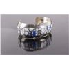 Image 6 : Navajo White Buffalo Turquoise Opal Sterling Cuff