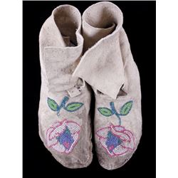 Crow Beaded Floral Moccasins circa 1900