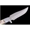 Image 2 : Ruana "M" Stamp Hunter Knife & Leather Scabbard