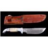 Image 1 : Ruana 14B Skinner Knife & Scabbard Bonner Montana