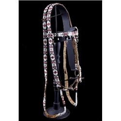 Sioux Beaded Headstall & Reins circa 1850-1880