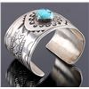 Image 1 : Christopher Hoskie Navajo Sterling Turquoise Cuff
