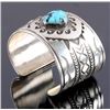Image 2 : Christopher Hoskie Navajo Sterling Turquoise Cuff