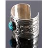 Image 7 : Christopher Hoskie Navajo Sterling Turquoise Cuff
