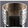 Image 8 : Christopher Hoskie Navajo Sterling Turquoise Cuff