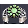 Image 3 : Navajo Old Pawn Sterling & Gaspeite Bracelet
