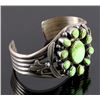 Image 9 : Navajo Old Pawn Sterling & Gaspeite Bracelet