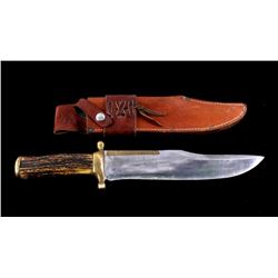RARE Early R.H. Ruana Bowie Knife Bonner Montana