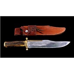 RARE Early R.H. Ruana Bowie Knife Bonner Montana