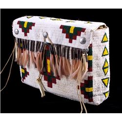 Sioux Fully Beaded Saddle Bag Early-Mid 20th C.