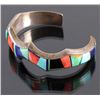 Image 3 : Signed Navajo Sterling Silver Bracelet & Pendant