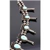 Image 4 : Navajo Sterling Silver Turquoise Squash Blossom