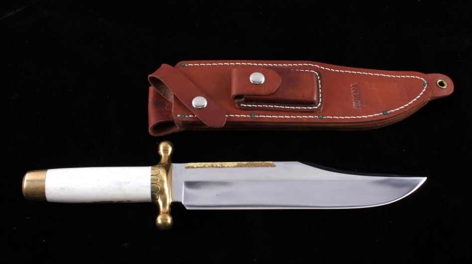 Ruana Bowie Knife & Scabbard Bonner Montana