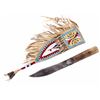 Image 3 : Teton Sioux Beaded Knife Sheath & 19th C. Knife
