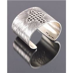 Cody Willie Heavy Sterling Silver Cross Cuff