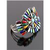 Image 2 : Zuni Sterling Silver Petit Point Bracelet