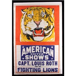 Captain Louis Roth Fighting Lions Poster