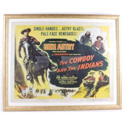 Original The Cowboys And The Indians Movie Poster