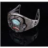 Image 1 : Sterling Navajo Turquoise and Coral Bracelet