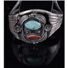 Image 4 : Sterling Navajo Turquoise and Coral Bracelet
