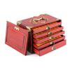 Image 1 : Bamboo and Bone Mahjong Set in Wooden Case