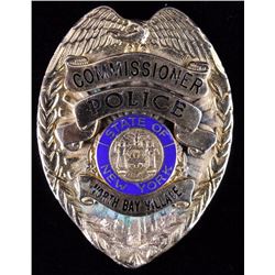 North Bay Village Commissioner N.Y. Police Badge