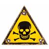 Image 1 : WWII Nazi Skull & Crossed Bones Porcelain Sign