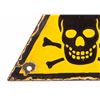 Image 4 : WWII Nazi Skull & Crossed Bones Porcelain Sign