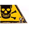 Image 5 : WWII Nazi Skull & Crossed Bones Porcelain Sign