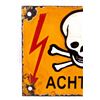 Image 3 : German Achtung Skull Crossed Bones Sign (Nazi)