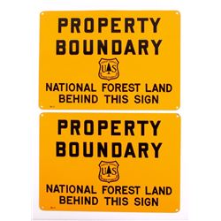 U.S. Forest Service Property Boundary Signs