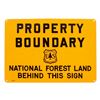 Image 2 : U.S. Forest Service Property Boundary Signs