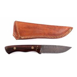 CFK Damascus Rosewood Knife & Scabbard