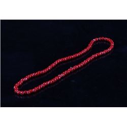 Hudson Bay Red White Heart Trade Bead Necklace