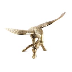 Custom Large Brass Eagle Centerpiece