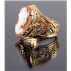 Image 2 : 10K Cameo Carved Shell & Gold Ring