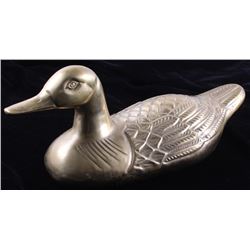 Rare Large Brass Duck Decoy