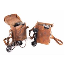 Pair Of WWII EE-8 Military Field Phone