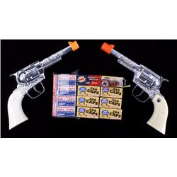 Pair Of Toy Cap Guns With Roll Caps
