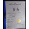 Image 2 : NEW AMETHYST + DIAMOND EARRINGS. 7.70CT OVAL CUT. SI CLARITY INCLUDES $275 CERTIFICATE